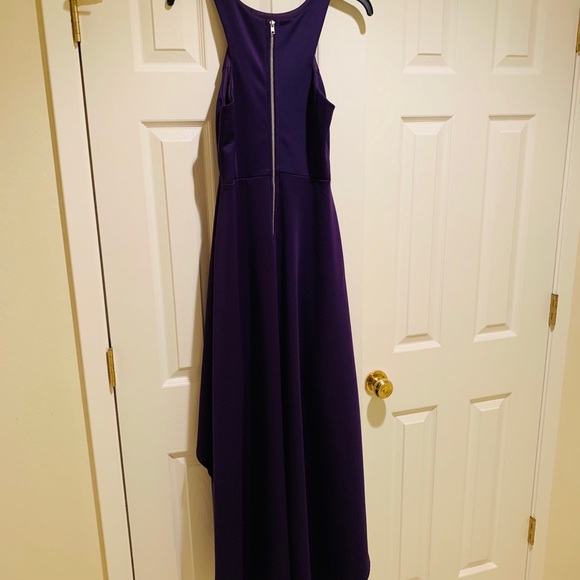 Royal purple high low gown! - Picture 3 of 5
